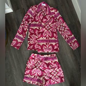 MANGO | PAISLEY PRINT SILK SET